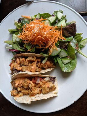Tempeh breakfast tacos at The Cornerstone in Guelph