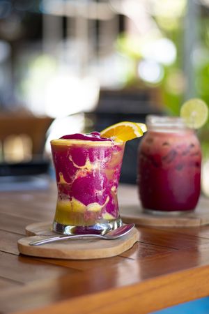 The prettiest smoothie ever? at Kin Cafe in Seminyak