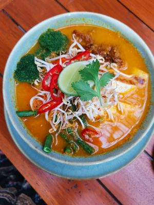Vegan Laksa ❤️ at Kin Cafe in Seminyak