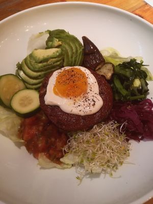 It's not real egg :D at Mr. Farmer - Midtown Hibiya in Tokyo