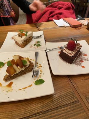 Apple tart, chocolate gateaux, carrot cake  at Mr. Farmer - Midtown Hibiya in Tokyo