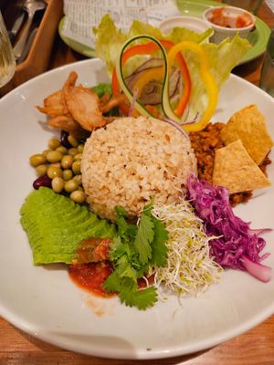 Mexican inspired dish at Mr. Farmer - Midtown Hibiya in Tokyo