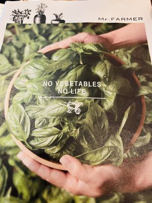 Menu cover   at Mr. Farmer - Midtown Hibiya in Tokyo