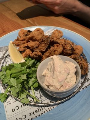 Deep fried “chickin” 👍👍 at Mr. Farmer - Midtown Hibiya in Tokyo