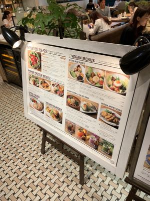 Menu at Mr. Farmer - Midtown Hibiya in Tokyo