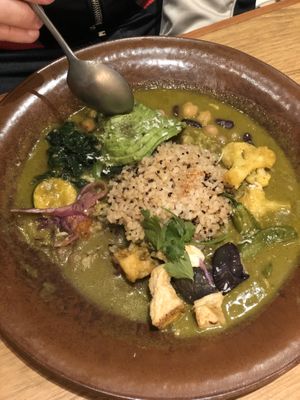 Yummy vegan curry at Mr. Farmer - Midtown Hibiya in Tokyo