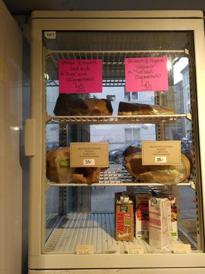 Vegan sandwiches at Spidsroden in Copenhagen