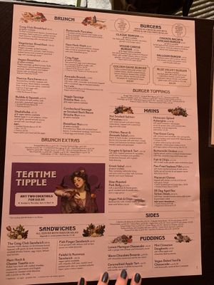 Lots to choose from. Sadly too full to try the vegan cheesecake, will have to return! at The Cosy Club in Hereford