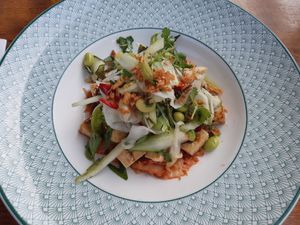 Spicy Asian salad with tofu at The Cosy Club in Liverpool