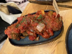  Vegan Meatballs at Lola's Tapas Restaurant in Bournemouth