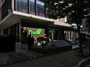 The outside of BioJu at BioJu in Tirana