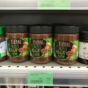 Chocolate spread at BioJu in Tirana