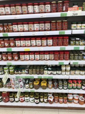 Sauces at BioJu in Tirana