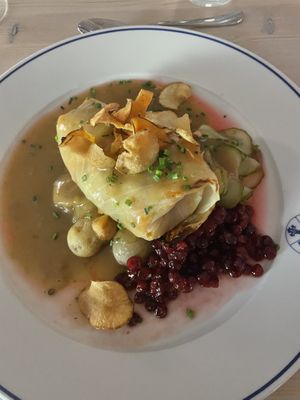 Cabbage roll… this was the BEST omg   at Hotel Abisko Turiststation STF in Abisko
