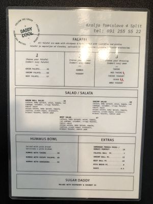The falafel is great. Trust me.  at Daddy Cool in Split