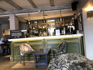 Inside at bar at The Royal Saracens Head in Beaconsfield