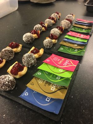 Petit fours at Sage & Honey in Burton Upon Trent