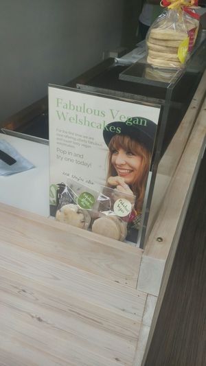 vegan Welsh cakes ad at Fabulous Welshcakes in Cardiff