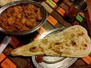 2014/12/15  鷹嘴豆素食咖哩 at Taj Mahal in Sapporo