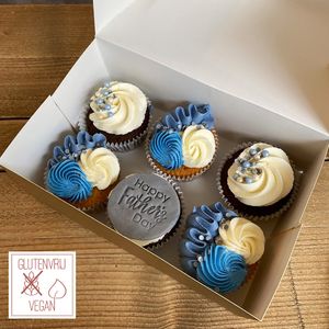 vegan and gluten free Father's day cupcakes at Amsterdam Cupcake Company in Amsterdam