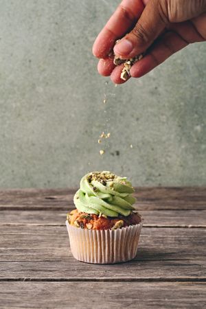 Pistache cupcake at Amsterdam Cupcake Company in Amsterdam