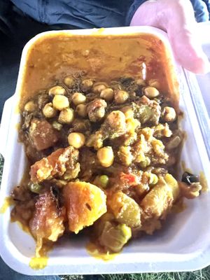 Mixed curries, Dahl and rice meal   at The Good Heart - Tibetan Memories in Frome