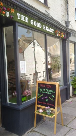 Outside at The Good Heart - Tibetan Memories in Frome