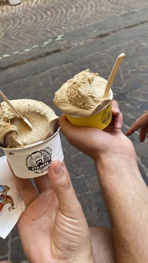 Hazelnut & chocolate  at Gelateria Etabeta in Riva Del Garda