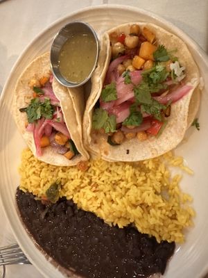 Vegan Tacos Platter   at El Golfo in Silver Spring