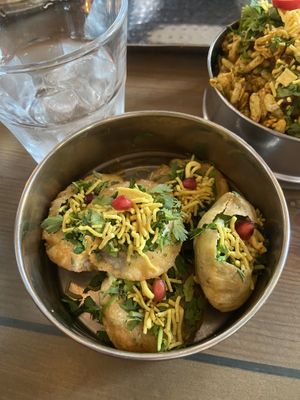 Yogurt chaat   at Mowgli in Nottingham