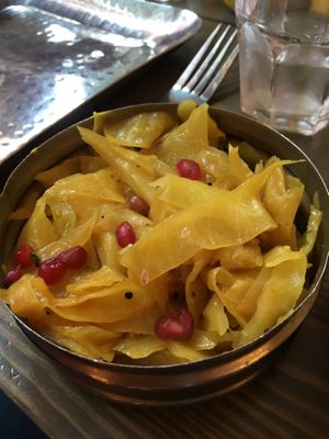 Tangled greens at Mowgli in Nottingham