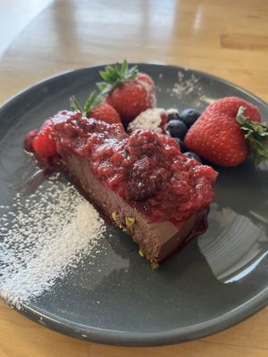 Chocolate torte  at Buchanan Bistro in Banchory
