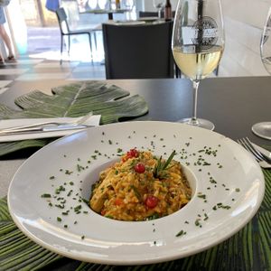 Risotto amb heura i verdures at Alvocat in Tarragona