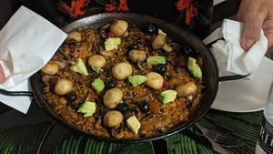 Paella at Alvocat in Tarragona