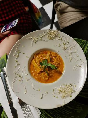 Starter: risotto at Alvocat in Tarragona