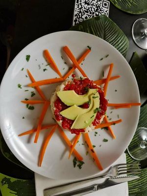 Starter: russian salad at Alvocat in Tarragona