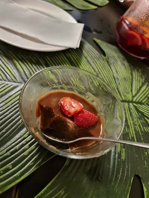 Dessert: coffee panna cotta at Alvocat in Tarragona