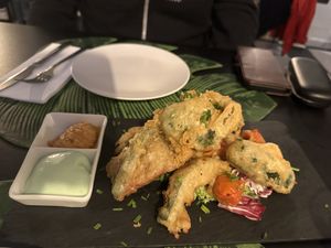 Tempura especial  at Alvocat in Tarragona