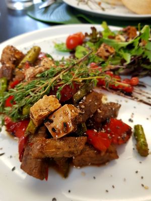 Tofu al Pedro Ximenes at Alvocat in Tarragona