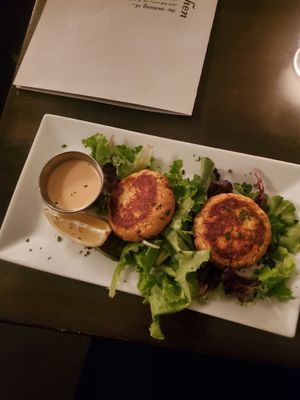Tofu crab cakes at Tula Kitchen in Bay Shore