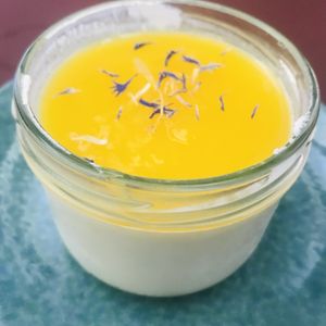 Vegan panna cotta   at CultuurCafé de Grote Post in Oostende