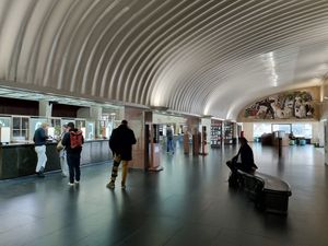 Old pistal building at CultuurCafé de Grote Post in Oostende
