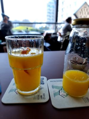 Fresh juice at CultuurCafé de Grote Post in Oostende