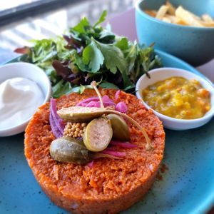 steak tartaar at CultuurCafé de Grote Post in Oostende