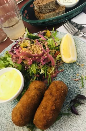Vegan zeecroketten : soooo good  at CultuurCafé de Grote Post in Oostende