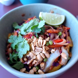 Vegan pad thai at CultuurCafé de Grote Post in Oostende