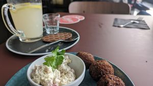 Falafel at CultuurCafé de Grote Post in Oostende