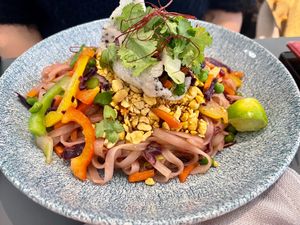 Vegan Pad thai at CultuurCafé de Grote Post in Oostende