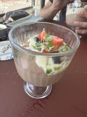 Chocolademousse - mousse au chocolat  at CultuurCafé de Grote Post in Oostende