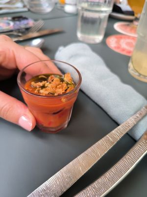 Tomato soup at CultuurCafé de Grote Post in Oostende